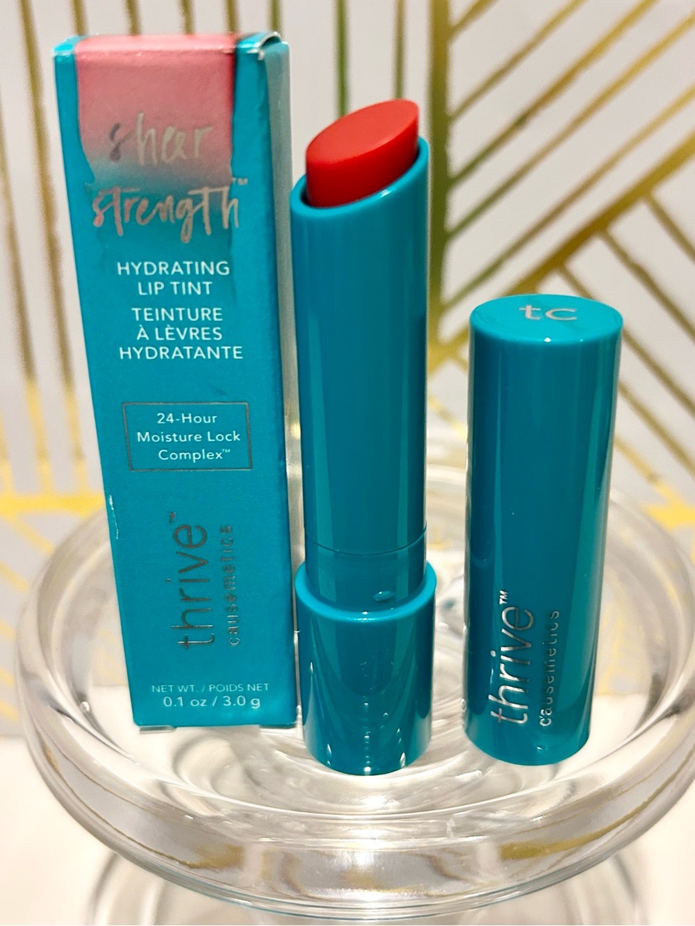 Thrive Causemetics Sheer Strength Hydrating Lip Tint Anna Cherry Red NIB